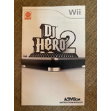 Manual Dj Hero 2 Para Nintendo Wii - No Incluye Juego