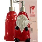 Porta Sabonete Liquido Álcool Gel Papai Noel Natal Enfeite Cor 483-086