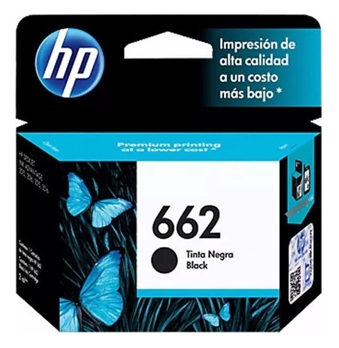 Cartucho Hp 662 Negro 1515 2515 3515 3545 2545 2645