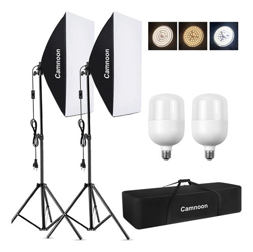 Luces De Fotografía Led Para Estudio Camnoon Lighting Softbo