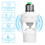 Socket Con Sensores De Movimiento 360° Y Luminosidad,blanco