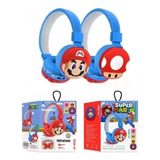 Audífonos Diadema Bluetooth Super Mario Bros Toad Niños