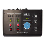 Interface De Áudio Solid State Logic Ssl 2+ 2x4 Usb Midi Cor Preto