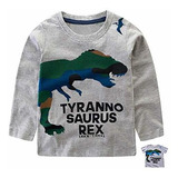 Sudadera De Dinosaurio Para Niños Pequeños, Camisa De Manga 