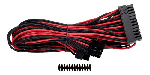 Cable Mallado Corsair Atx 24 Pines 20+4 Black/red