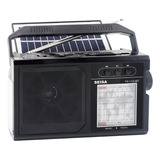 Radio Retro Am Fm Parlante Bluetooth Usb Sd Carga Solar Luz
