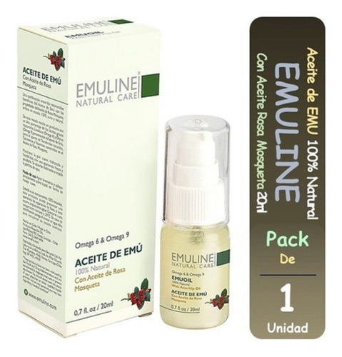  Emuline Aceite De Emu 100% Natural Con Rosa Mosqueta 20ml