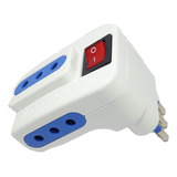 Adaptador Triple Enchufe Con Switch 10a 250v 1500w