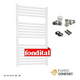 Toallero Fondital Aluminio Blanco 860x450 Calefacción + Kit