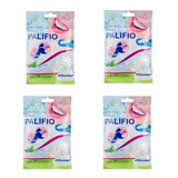 Kit 04 Palifio - Fio Dental Palito De Dente  Haste Flexível 