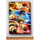 Cuadro Decorativo En Canvasone One Piece Luffy Sabo Ace - 36