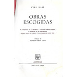 Novelas Escogidas Cyril Hare Editorial Aguilar