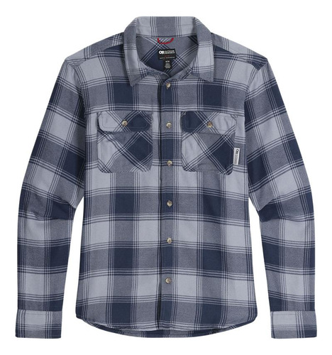 Camisa De Franela Feedback Gris