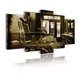 Quadro Decorativo Mosaico Barbearia Barber Shop Antigo Top