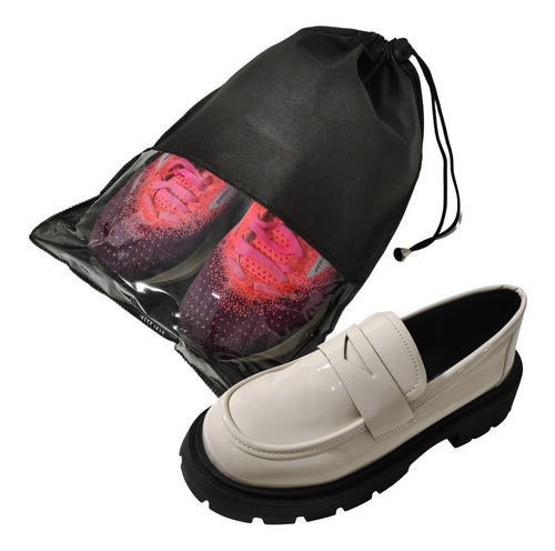 10 Unidades Sacos Com Visor Guardar Sapatos Tênis Chinelos