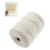 Cordón Macramé De Cuerda Natural Hilo Algodón 3mmx300 M 