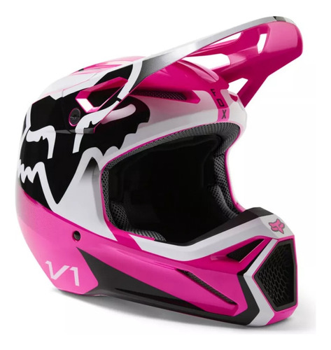 Casco Moto Fox V1 Leed Rosa Motocross Enduro Mx Atv 