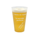 Vaso Cerveza Plastico Medidor Espuma 2 Dedos 500 Cc X 50 U.