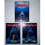 Tiburón Jaws  1,2y3 - Trilogía Dvd Con Español Latino