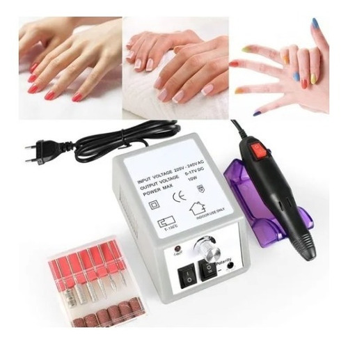 Set Torno Profesional Para Uñas Acrílicas Manicure Pedicure