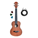 Ukulele Concerto Seizi Bali Elétrico Sapele