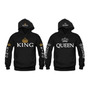 2 Buzos Personalizado Parejas Novios King Queen Amor Amistad