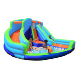 Bounce House Tobogan Acuatico Para Ninos Con Piscina De Bola