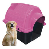 Casa Para Cachorro Rosa N6 Raça Grande Cama Furacão Pet