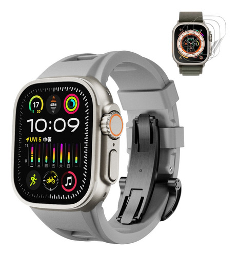 Pulseira + Tpu Película Para Apple Watch Ultra Se 9 8 7 6 5