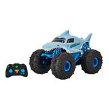 Monster Jam Rc Megalodón Color Celeste