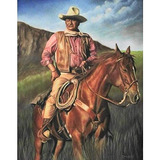 5d Horse Diy Diamond Painting Cowboy Wayne Crystal Pain...