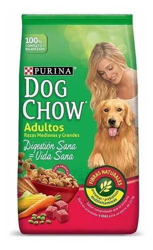 Dog Chow Adulto 21 Kg Alimento Balanceado Envio Gratis Caba