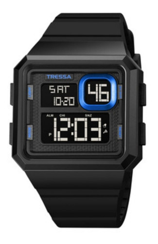 Reloj De Hombre Tressa Letter Digital C/ Luz Sumergibles100m