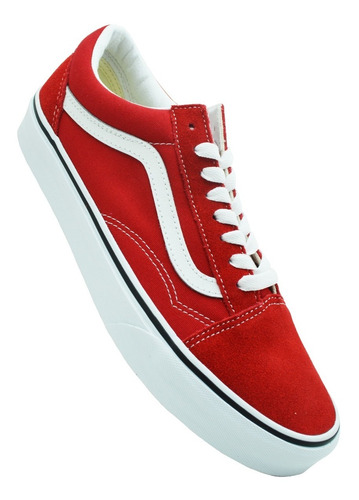 Tenis Vans Old Skool Vn0a4bv5jv6 Racing Red/true White