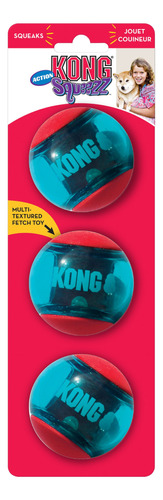 Kong Squeezz Action Ball Pelota Para Perro Con Sonido M X3u.