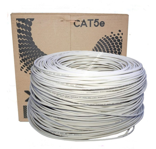 Bobina Cable Utp Cat 5e Blanca 8 Hilos 305m 0.40mm Xcase