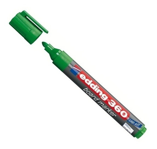 Marcador Edding 360 Para Pizarra Blanca Recargable Color Verde