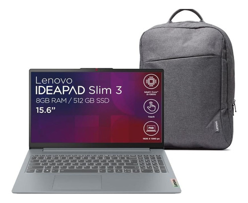 Lenovo Laptop + Mochila | Ideapad Slim 3 | 15.6"