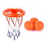 Brinquedo Banho Cesta Basquete Com 3 Bolas