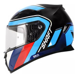 Casco Para Moto Paralel Negro Blanco Talla L Sh591 Shaft