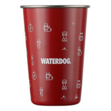 Vaso Acero Inoxidable Waterdog Pinta 500 Ml Pared Simple Rojo