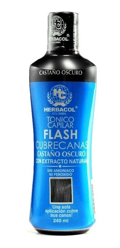 Tónico Flash Cubrecanas Castaño - mL a $168