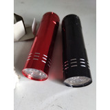 Lote 2 Mini Linternas Led Funciona Con Pilas Aaa Metal Nueva