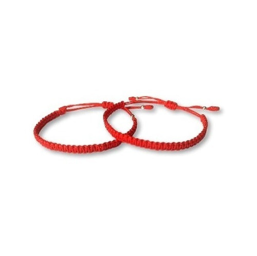 Pulseras Manillas Tejidas Macrame  Parejas Regalo Hilo Rojo 