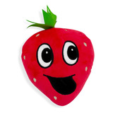 Juguete De Peluche Para Mascota Fresa Con Sonido Color Rojo
