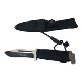 Cuchillo Supervivencia Tactico Con Pedernal Funda Nf5815