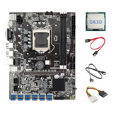 Placa Base B75 12 Usb Btc Mining, Cpu G630, 2 Cables Sata Y