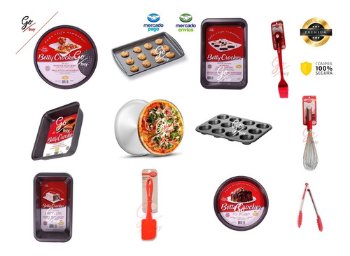 Base Bandeja Acero Hornear Cocinar Pizza Betty Crocker