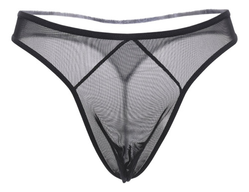 Tanga De Hombre Sexy Malla Transparente Lenceria Mesh 