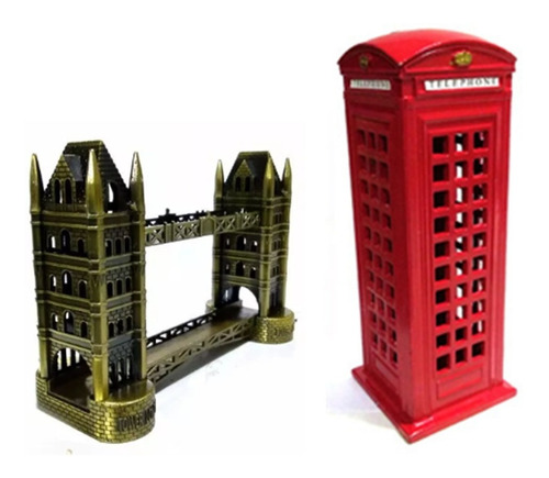 Tower Bridge Londres Cabine Telefonica Miniatura